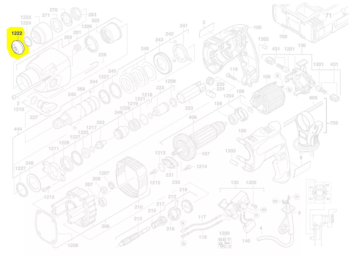Capuchon porte-outil réf. 4931343123 AEG